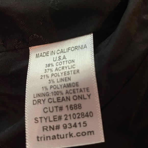 Tina Turk multicolored short blazer size 2 - Picture 9 of 9